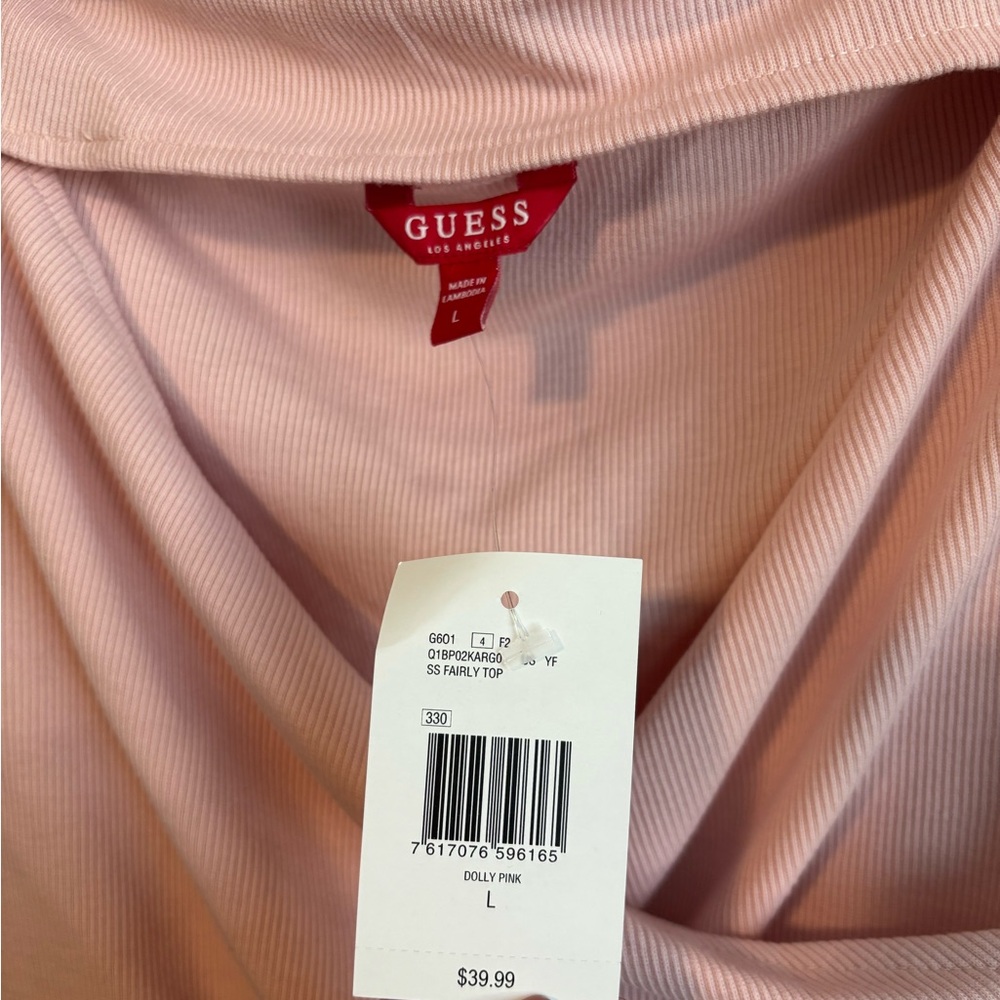 Guess Cutout Top Light Pink Large - Picture 4 of 4